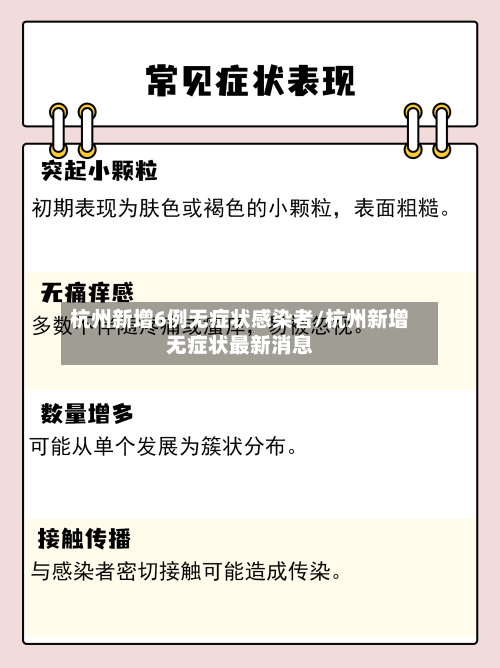 杭州新增6例无症状感染者/杭州新增无症状最新消息