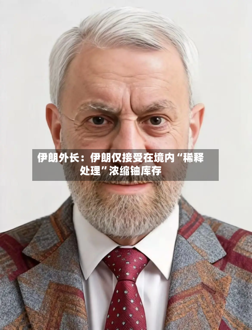伊朗外长:伊朗仅接受在境内“稀释处理”浓缩铀库存