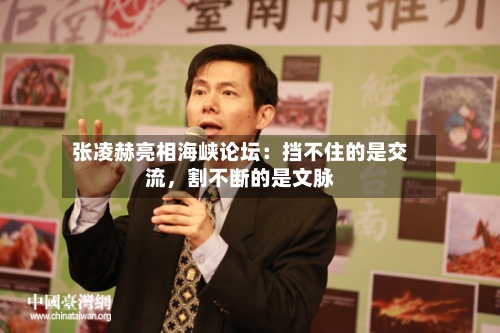 张凌赫亮相海峡论坛：挡不住的是交流，割不断的是文脉-第3张图片