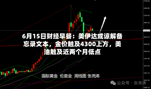 6月15日财经早餐：美伊达成谅解备忘录文本	，金价触及4300上方，美油触及近两个月低点-第2张图片