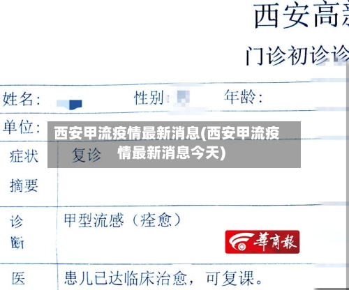 西安甲流疫情最新消息(西安甲流疫情最新消息今天)-第2张图片